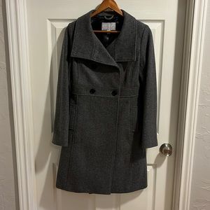 Old Navy mid length GRAY pea coat- SMALL
